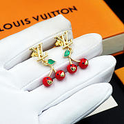 Okify Louis Vuitton Cherry Gold Earrings - 2