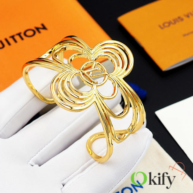 Okify Louis Vuitton Breeze Gold Bracelet - 1