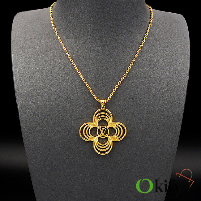 Okify Louis Vuitton Breeze Gold Necklace - 1