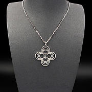 Okify Louis Vuitton Breeze Silver Necklace - 1