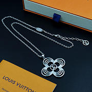Okify Louis Vuitton Breeze Silver Necklace - 3