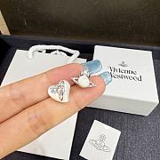 Okify Vivienne Westwood White Earrings - 4