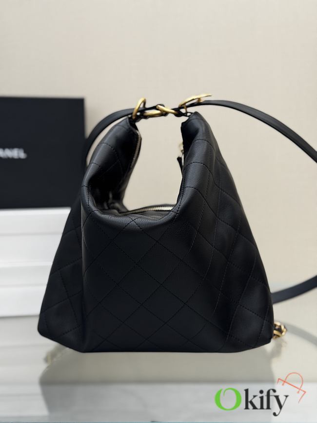 Okify CC Black Backpack Mix Hobo Bag 20x31x8.5cm - 1