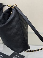 Okify CC Black Backpack Mix Hobo Bag 27x33x10.5cm - 3
