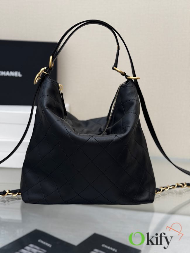 Okify CC Black Backpack Mix Hobo Bag 27x33x10.5cm - 1
