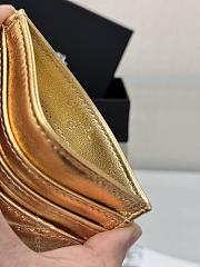 Okify CC Gold Card Holder With 3 Card Slots 10x11cm - 4