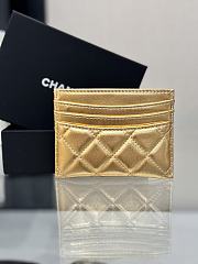 Okify CC Gold Card Holder With 3 Card Slots 10x11cm - 2