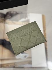 Okify CC Green Caviar Card Holder With 3 Card Slots 10x11cm - 5