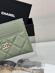 Okify CC Green Caviar Card Holder With 3 Card Slots 10x11cm - 3