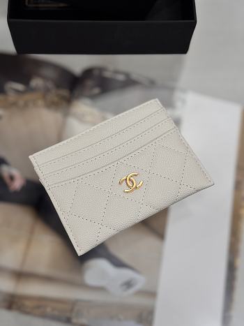 Okify CC White Caviar Card Holder With 3 Card Slots 10x11cm