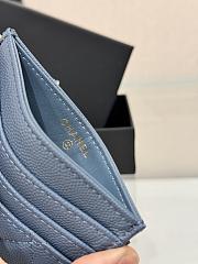 Okify CC Blue Caviar Card Holder With 3 Card Slots 10x11cm - 3