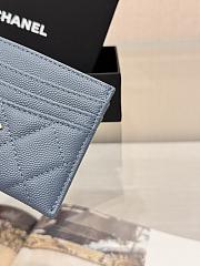 Okify CC Blue Caviar Card Holder With 3 Card Slots 10x11cm - 2