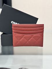 Okify CC Red Caviar Card Holder With 3 Card Slots 10x11cm - 4