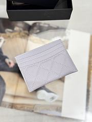 Okify CC Gray Caviar Card Holder With 3 Card Slots 10x11cm - 5
