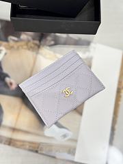 Okify CC Gray Caviar Card Holder With 3 Card Slots 10x11cm - 1