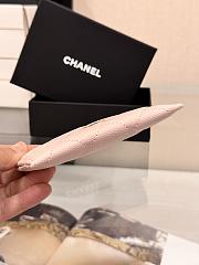 Okify CC Light Pink Caviar Card Holder With 3 Card Slots 10x11cm - 4