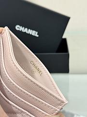 Okify CC Light Pink Caviar Card Holder With 3 Card Slots 10x11cm - 3