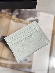 Okify CC Light Blue Caviar Card Holder With 3 Card Slots 10x11cm - 2