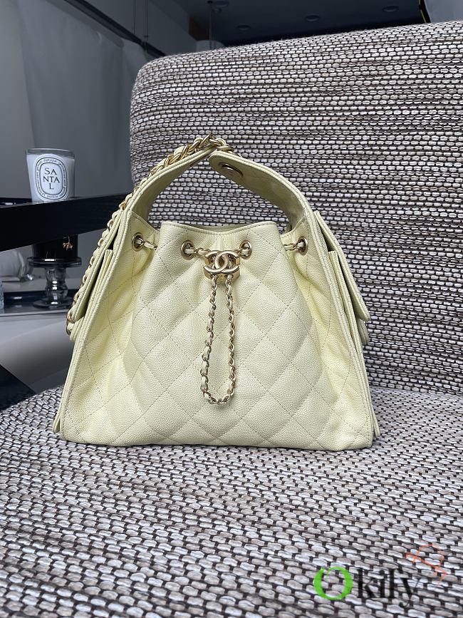 Okify CC 25 Small Handbag In Light Yellow 30x26x14cm  - 1