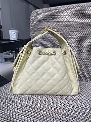 Okify CC 25 Small Handbag In Light Yellow 30x26x14cm  - 4