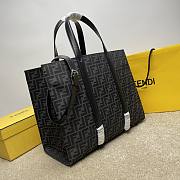 Okify Fendi FF Jacquard Shopper Bag In Bag 40x20x35cm  - 5