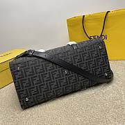 Okify Fendi FF Jacquard Shopper Bag In Bag 40x20x35cm  - 3