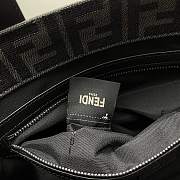 Okify Fendi FF Jacquard Shopper Bag In Bag 40x20x35cm  - 2