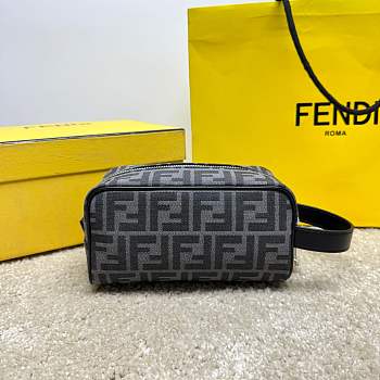 Okify Fendi FF Toiletry Case In Black 19x10x8cm 