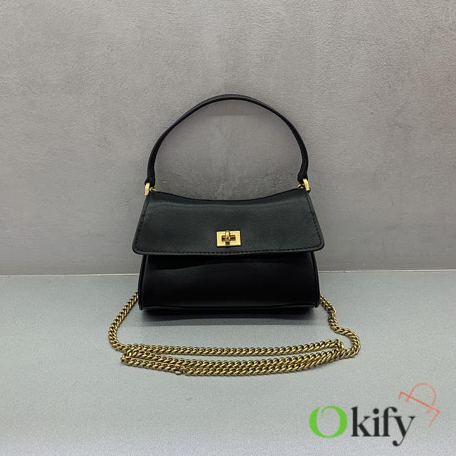 Okify Balenciaga Mini Rodeo Bag In Black 18x12x4.5cm  - 1