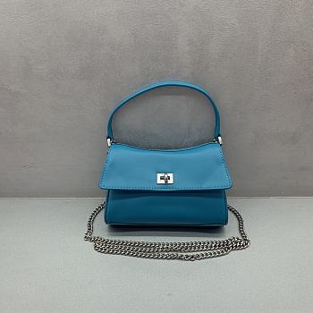Okify Balenciaga Mini Rodeo Bag In Blue 18x12x4.5cm 