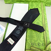 Okify Gucci Black Silk Tie With Snake 7cm - 2