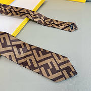 Okify Fendi FF Brown Tie 23849 - 5