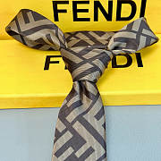 Okify Fendi FF Brown Tie 23849 - 4