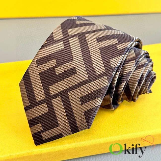 Okify Fendi FF Brown Tie 23849 - 1