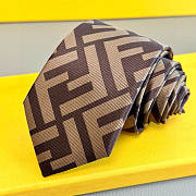 Okify Fendi FF Brown Tie 23849 - 1