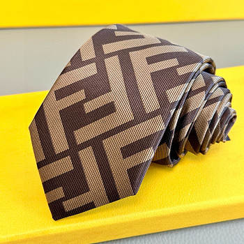 Okify Fendi FF Brown Tie 23849