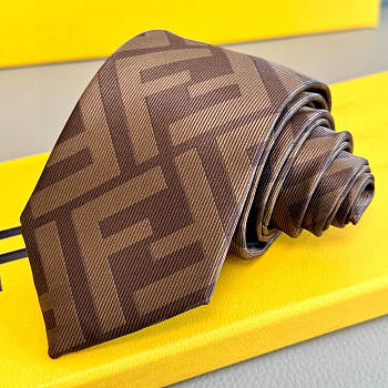 Okify Fendi FF Brown Tie 23850