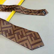 Okify Fendi FF Brown Tie 23850 - 4