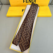 Okify Fendi FF Brown Tie 23850 - 3