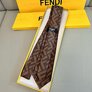 Okify Fendi FF Brown Tie 23850 - 2