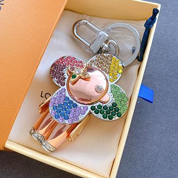 Okify Louis Vuitton Vivienne Colorful Key Chain 