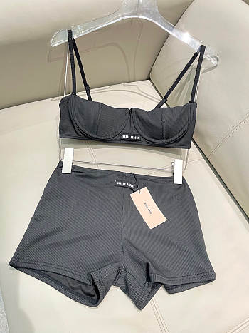 Okify MiuMiu Gray 2 Piece Swimsuit S-XL