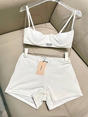Okify MiuMiu White 2 Piece Swimsuit S-XL - 6