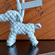 Okify Bottega Veneta Dog Bag Charm In Light Blue  - 5