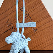 Okify Bottega Veneta Dog Bag Charm In Light Blue  - 2
