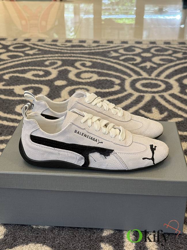 Okify Balenciaga x Puma Speedcat White Sneakers EU35-45 - 1
