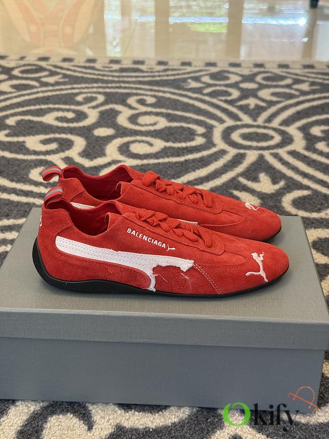 Okify Balenciaga x Puma Speedcat Red Sneakers EU35-45 - 1