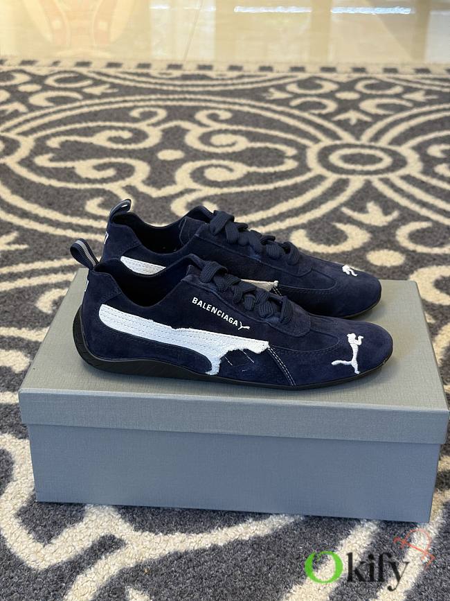 Okify Balenciaga x Puma Speedcat Dark Blue Sneakers EU35-45 - 1
