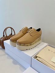Okify Stella McCartney Mickey Mouse Thick Sole Loafers In Brown EU35-39  - 1