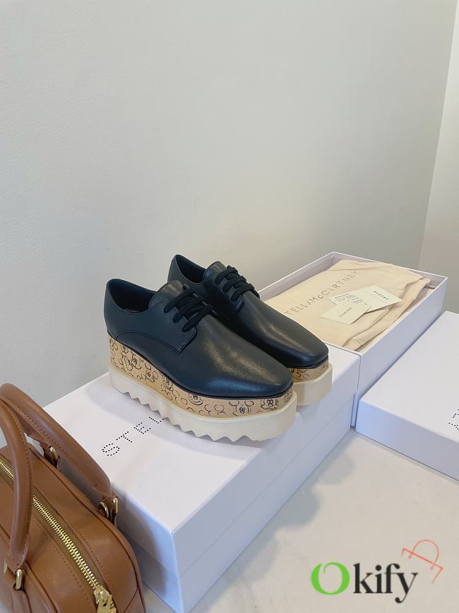 Okify Stella McCartney Mickey Mouse Thick Sole Loafers In Black EU35-39  - 1